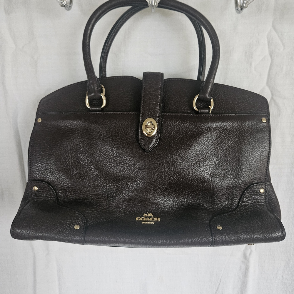 Coach Black Leather Women's Bag